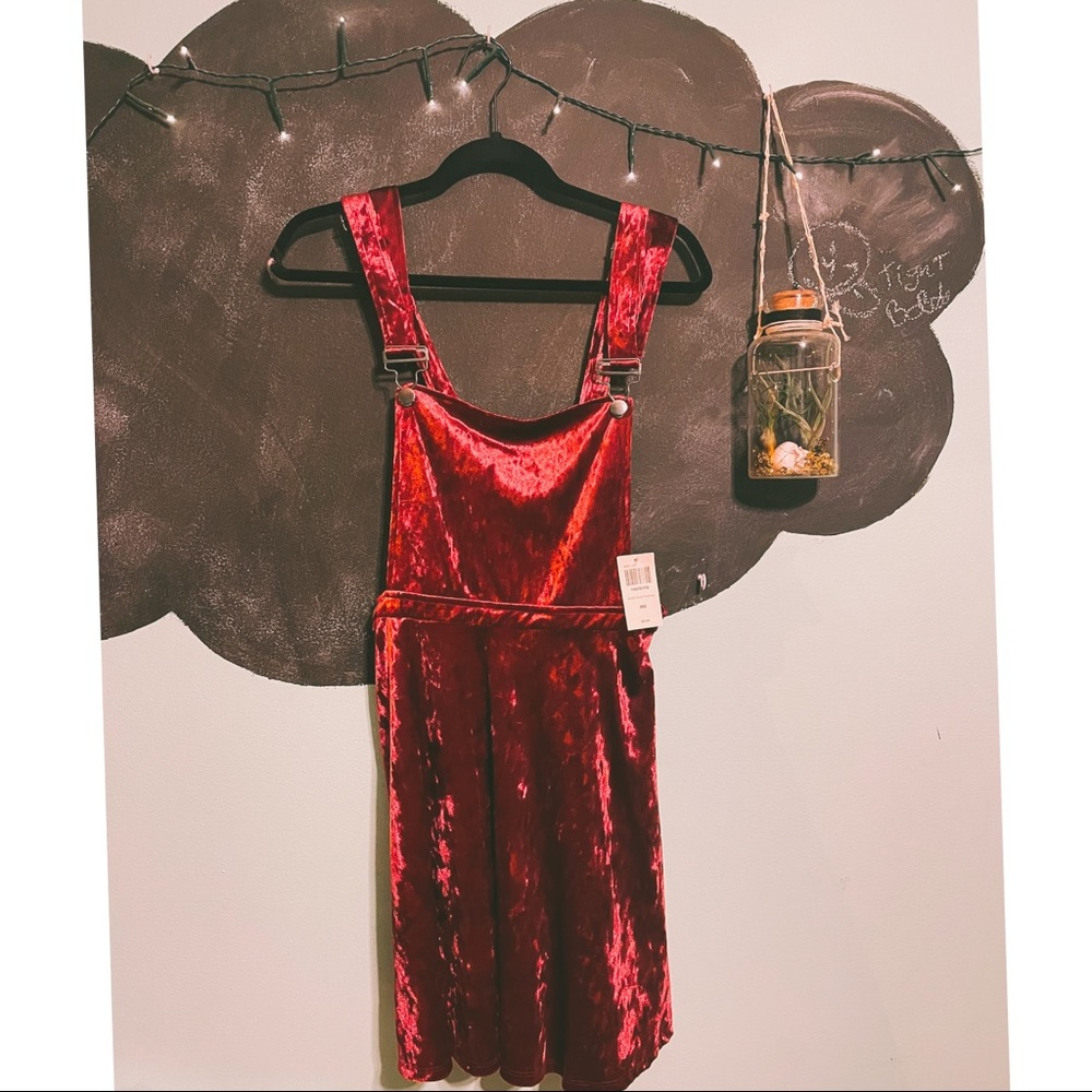 Hot Topic Velvet Crush Overall Skirt
